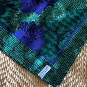 Christian Dior silk scarf.
